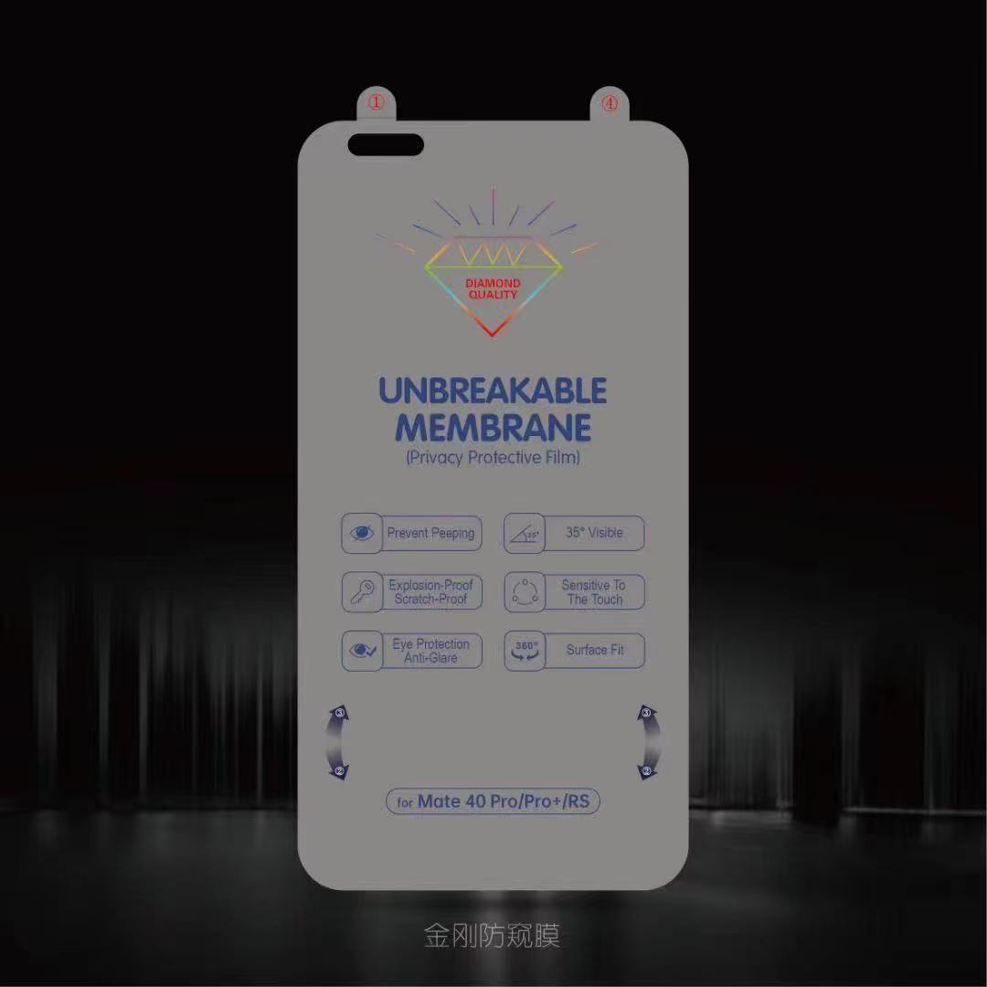 Samsung S24Ultra Peep-proof soft film for Samsung S23 S22U fingerprint unlock Peep-proof film S21 S21 +