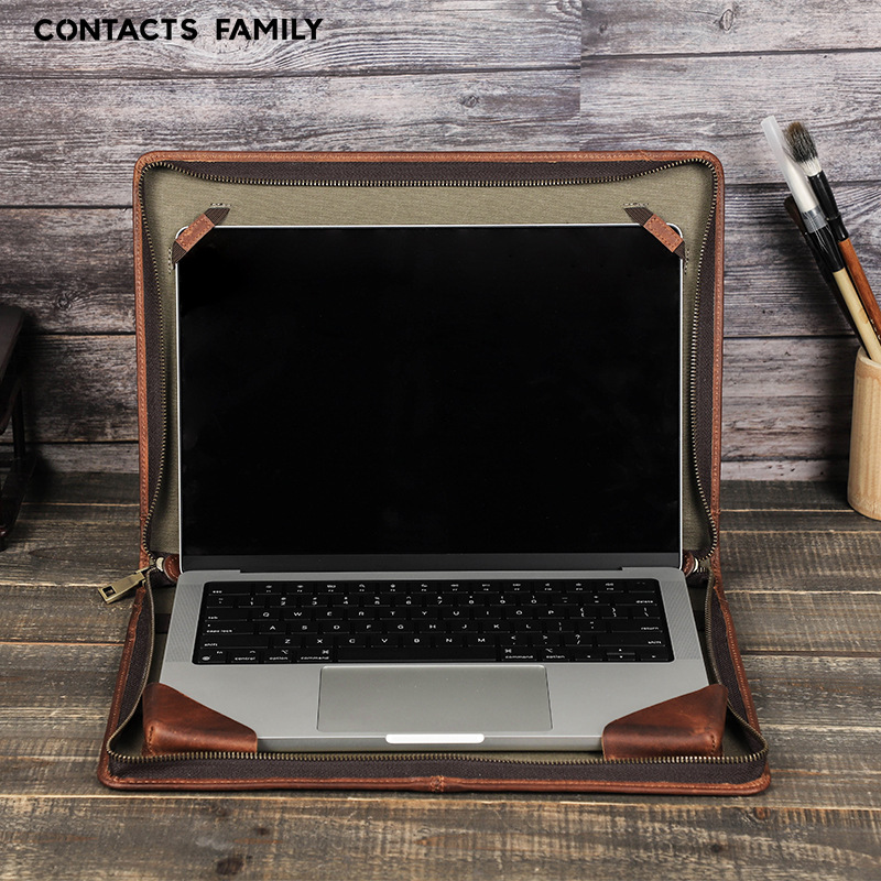 For macbookpro15/16 inch cowhide protective cover Apple laptop laptop bag a generation of hair