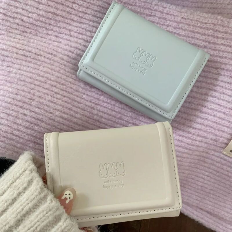Cream Color 70% off Wallet for Women Korean Style Cute Cartoon Rabbit Head Card Holder Multifunctional Student Short Wallet Cream Color 70% off Wallet for Women Korean Style Cute Cartoon Rabbit Head Card Holder Multifunctional Student Short Wallet