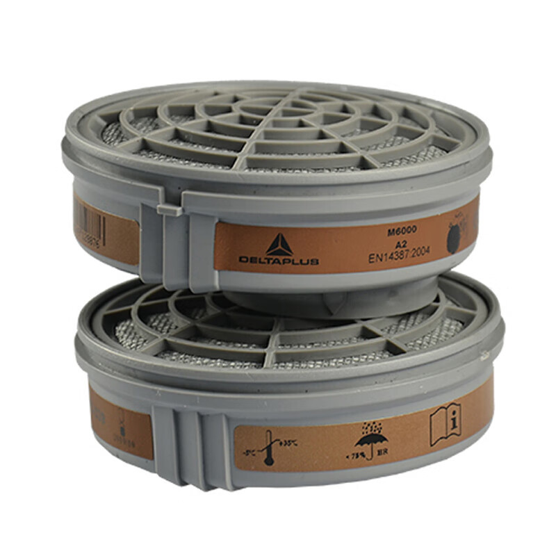 Delta 105128 cartucho de filtro de veneno M6000 cartucho de filtro de vapor orgánico de dos etapas cartucho de filtro de máscara de gas consumibles