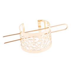 復古設計鏤空繁瑣花紋髮簪女 古典簡約女王冠圓圈髮飾廠家批發