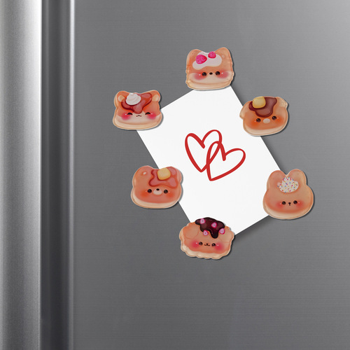 TYCT012-021 Creative Cartoon Animal Fruit Acrylic Magnetic Refrigerator Magnet Decorative Magnetic Adhesive