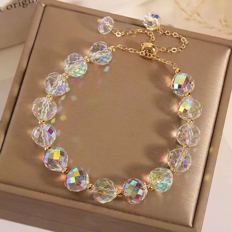 Artificial Crystal Material Geometric Pattern Elegant Streetwear Geometric Artificial Crystal Women's Bracelets