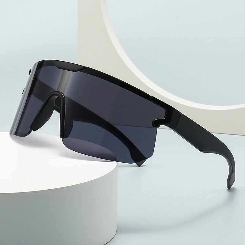 One-piece Oversized Frame One-piece Retro Sunglasses Modern Glamour Sealing Goggles Trendy Street Photoshoot Cross-border Sunglasses 2330
