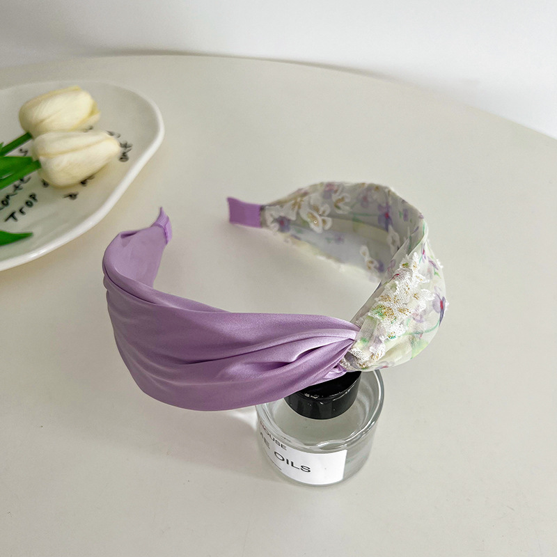 180g Weight Hair Band Hair Accessories Type 1 Piece Quantity Casual, Holiday, Daily Occasion Knot, Flower Pattern All Seasons Season Women's Gender Criss Cross Design Elegant, Korean Style Style Elegant Korean Style Women's Knot Flower Criss Cross Hair Band 11
