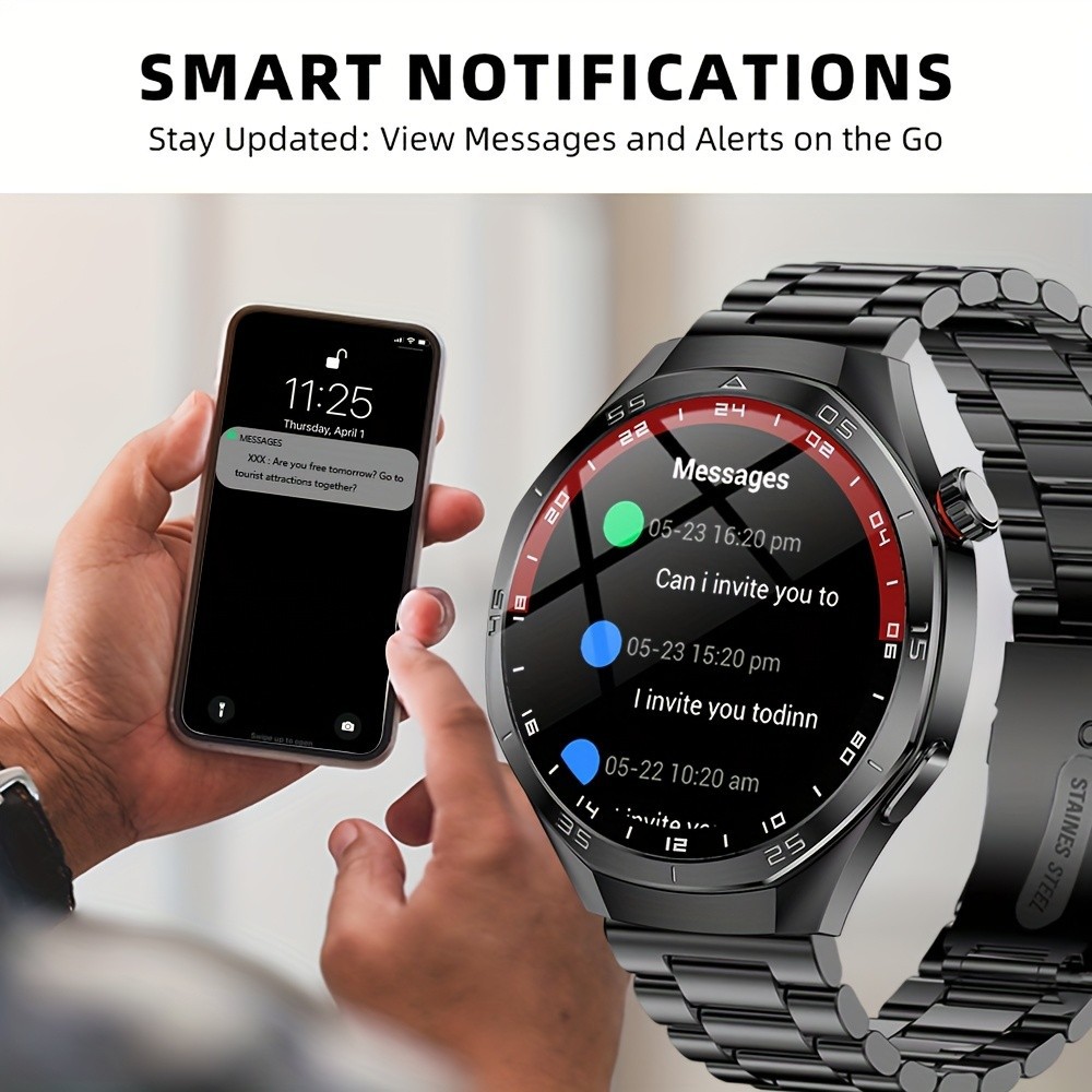 Montre connectée gt5 pro avec cardiofréquencemètre et bluetooth_voghion.com