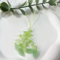 Phone charm red happiness bellflower string pendant gift chain accessory decoration vintage Chinese style student sweet