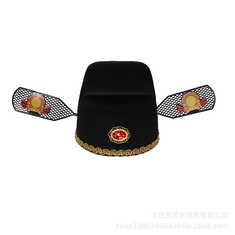 1烏紗帽子状元帽子劇道具帽子民族帽子子供帽子新郎帽子財神帽子観光帽子|undefined