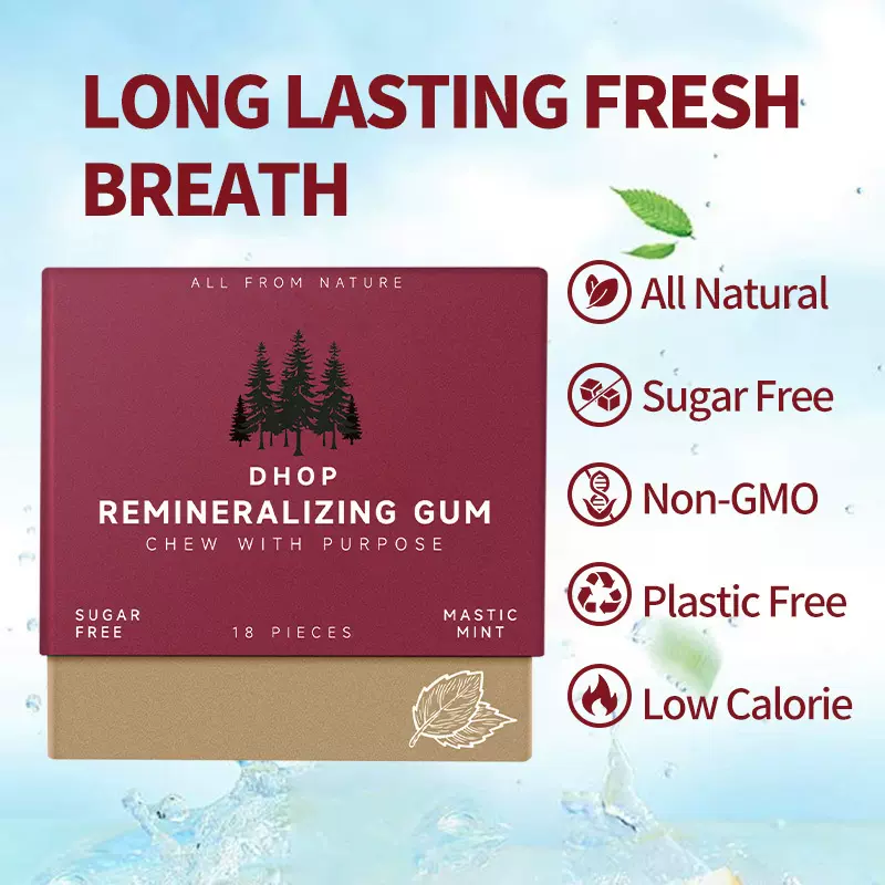 DHOP牙齿矿化口香糖 牙齿牙釉质健康REMINERALIZING GUM跨境外贸