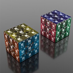 三階のルービックキューブの中学校の数学の物理化学の元素などはカスタマイズして子供の寓話のおもちゃを印刷します。