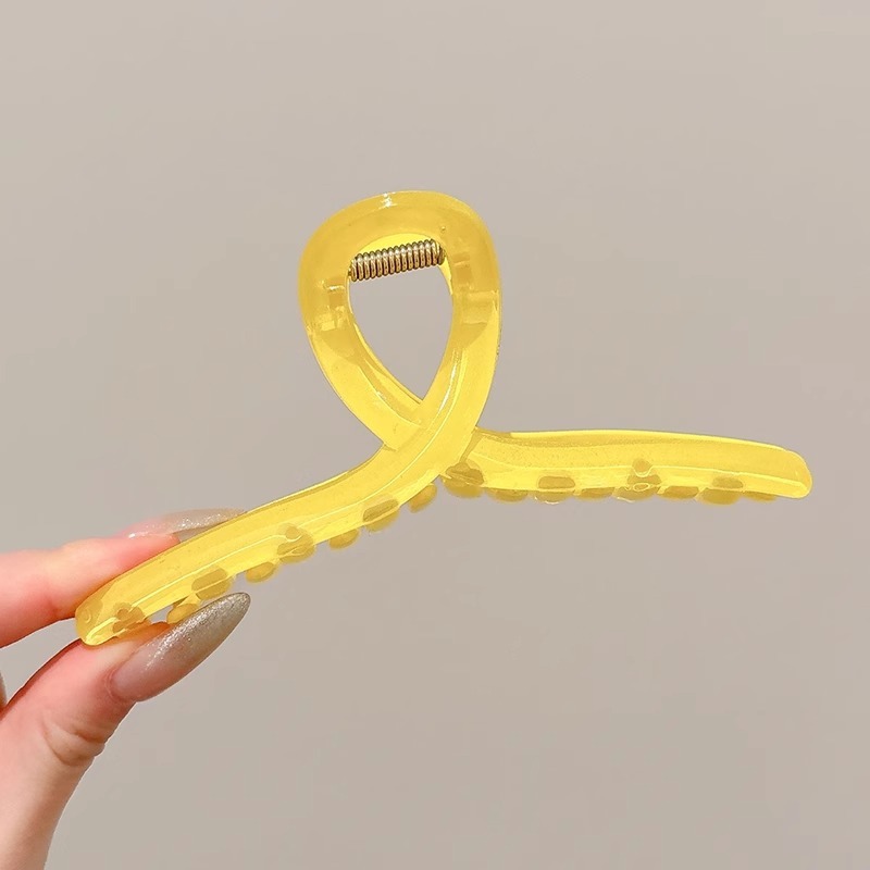 可爱爱心抓夹女新款爆款高级感盘发鲨鱼夹发夹子发卡头饰|undefined