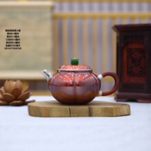 铜包银999手工小银壶纯银999泡茶壶足银家用高端功夫茶具银器礼品