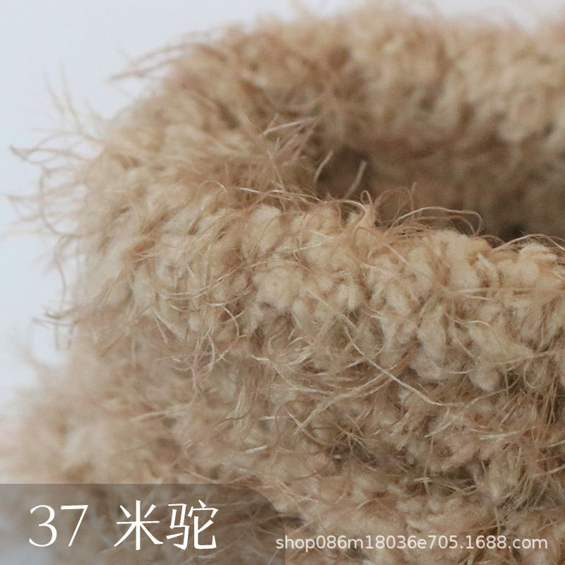 Suministro directo de fábrica 15mm de lana larga felpa trenzado palo súper grueso súper denso hecho a mano DIY pequeño perro de leche Raíz de pelo