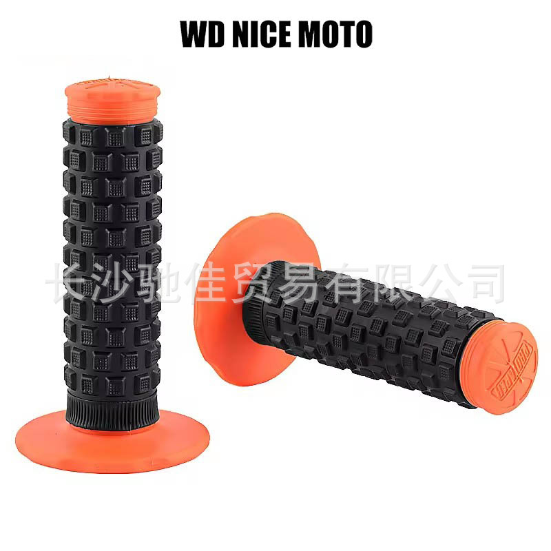 Manufacturer Wholesale Off-Road Motorcycle Modification Parts Handlebar Grip 22mm Black Base Second-Generation Anti-Slip Handlebar Grip