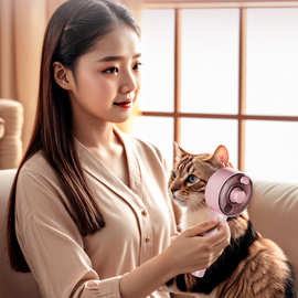 宠物电动喷雾按摩梳猫狗除毛刷一键脱毛清洁梳子防静电去浮毛神器