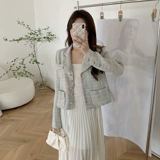 【 午后长廊】 高级气质感夏季撞色西装外套西服上衣