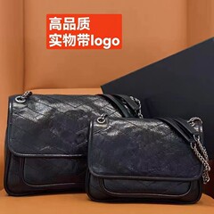 国境を越えた供給高品質ニキチェーンバッグヤングツリーフィジカルロゴ付きシングルショルダークロスボディレディースバッグワイドバージョン卸売