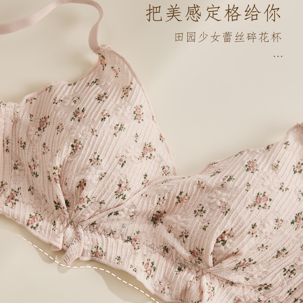 Venta directa de fábrica comercio electrónico transfronterizo Sudeste de Asia Vietnam Tailandia damas sin costuras sujetador de recogida lateral cómodo