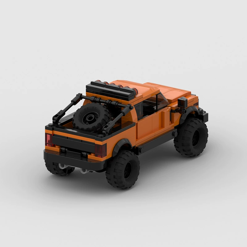 MOC-конструктор совместим с LEGO Ford Raptor F150, набор гоночных машин, серия SPEED, качающийся пазл