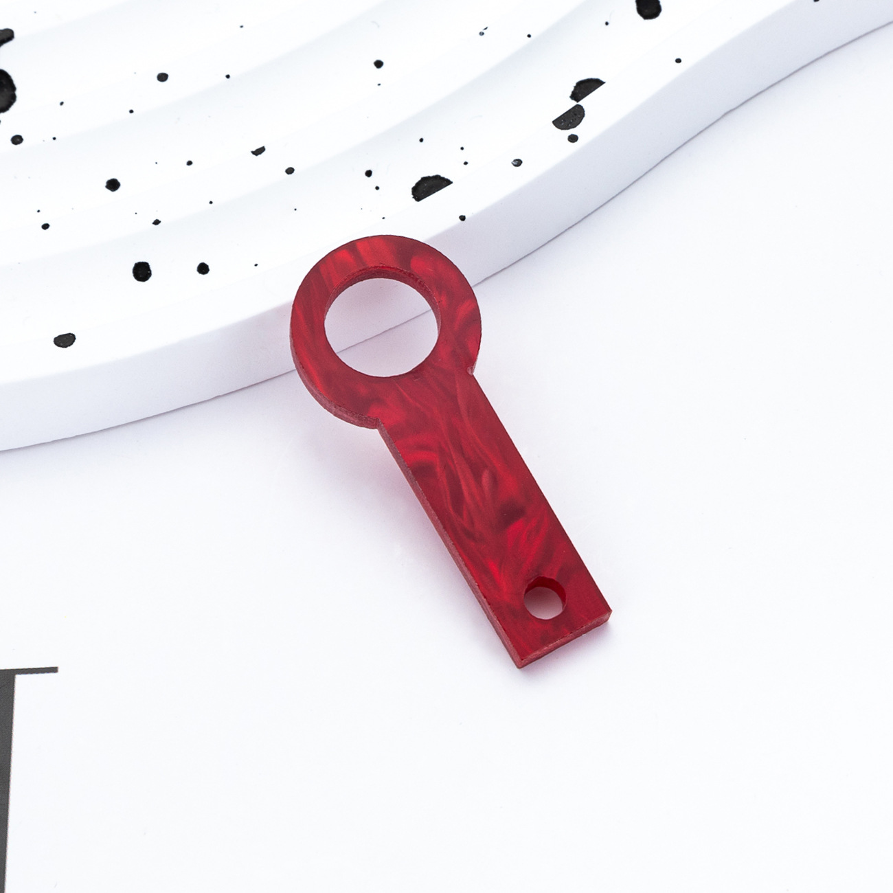 Nuevo DIY cuentas acrílico colgante de paja adecuado para 8mm - 10mm Ice Ba Cup accesorios de paja al por mayor