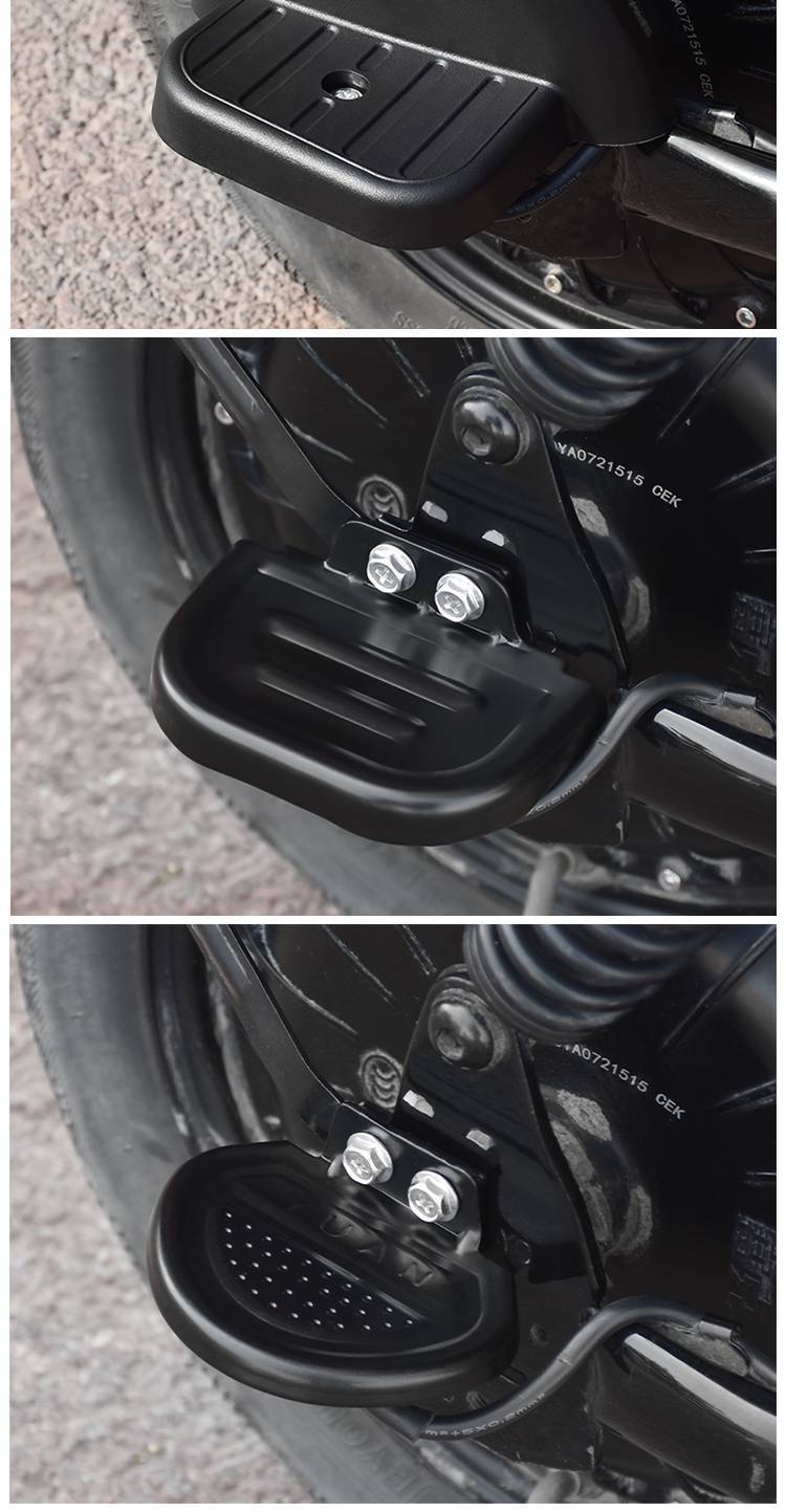 Electric Vehicle Modified Rear Seat Foot Pedal Widened and Enlarged Battery Vehicle Rear Wheel Footrest Passenger Foot Pedal