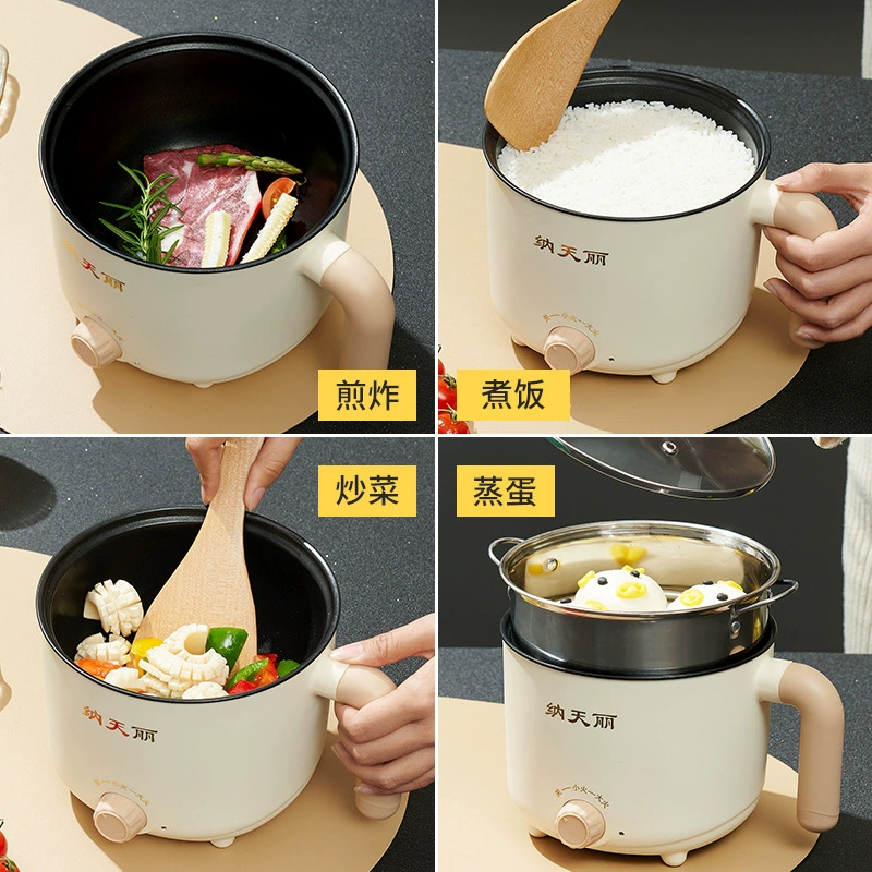 Многофункциональный электрический cooker для общежития мини маленький электрический cooker домашняя жарка интегрированная кастрюля Студенческий варёный лапша горшок оптом