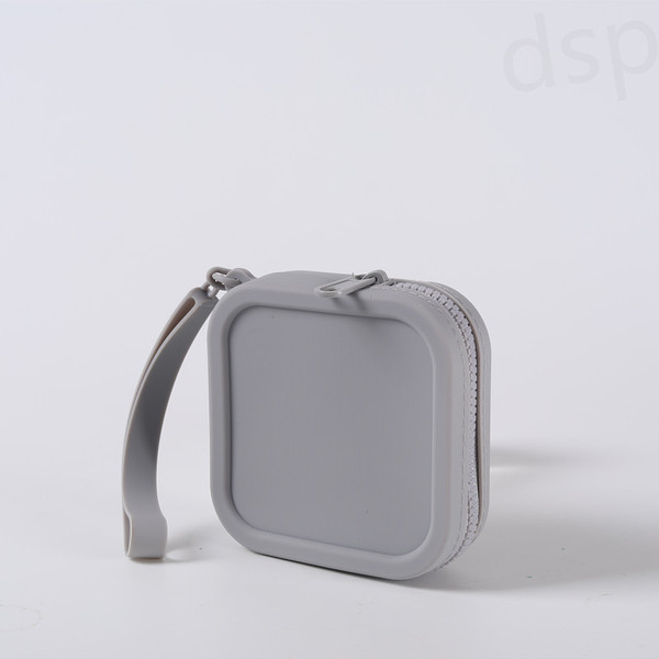 Handheld solid color cosmetic bag for traveling