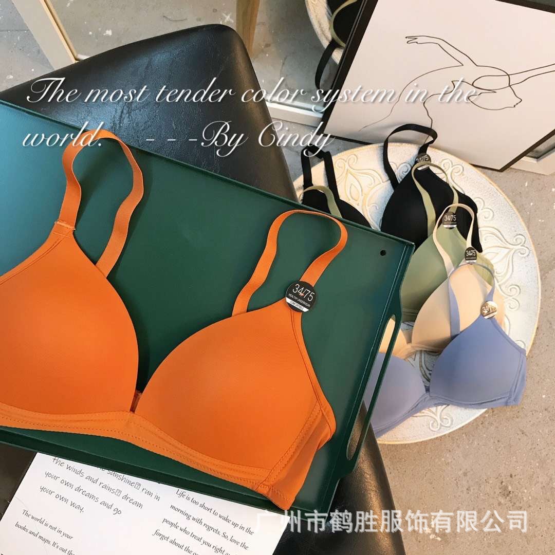 Venta directa de fábrica comercio electrónico transfronterizo Sudeste de Asia Vietnam Tailandia damas sin costuras sujetador de recogida lateral cómodo