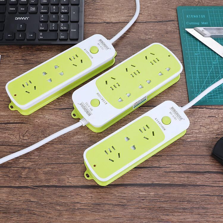 名虎多功能插座面板多孔家用正品电插排插板拖接线板长2.5米4.5