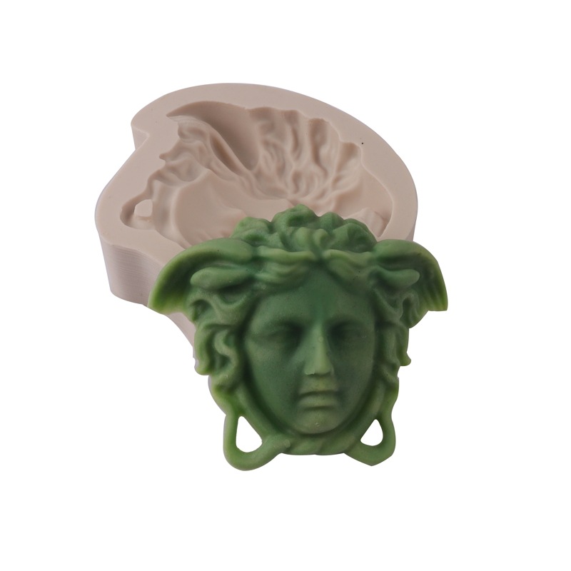 En stock Medusa Avatar molde de pastel de silicona Fondant chocolate molde de silicona DIY aromaterapia molde de yeso