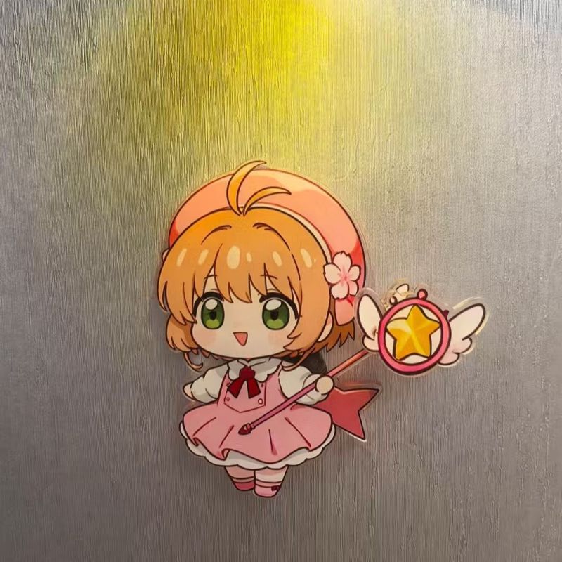 百变小樱旋转冰箱贴魔卡少女樱Q版可爱创意家居装饰礼物送闺蜜|undefined