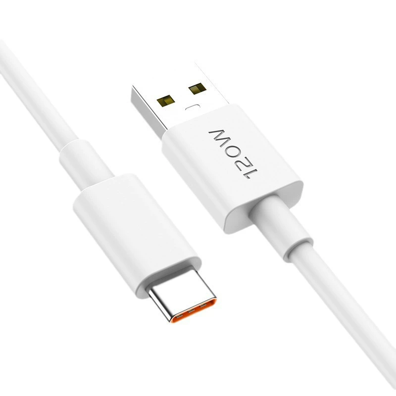 Сетевой кабель быстрой зарядки 120W совместимый с vivo X90Pro супер зарядка Iqoo78910 кабель TPE медная