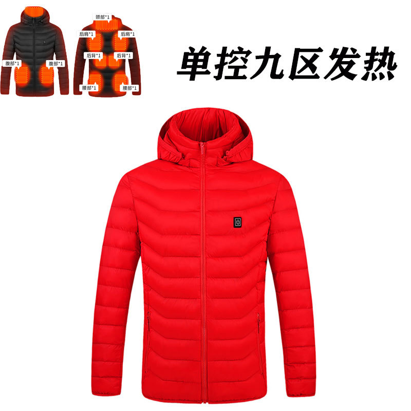 Ropa de calefacción inteligente de invierno transfronteriza temperatura constante de la pareja USB calefacción eléctrica temperatura constante ropa de algodón acolchado ropa de calefacción fábrica al por mayor