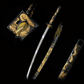 龙泉一体东洋武士日本刀居合长刀外贸打刀手工刀剑katana 未开刃