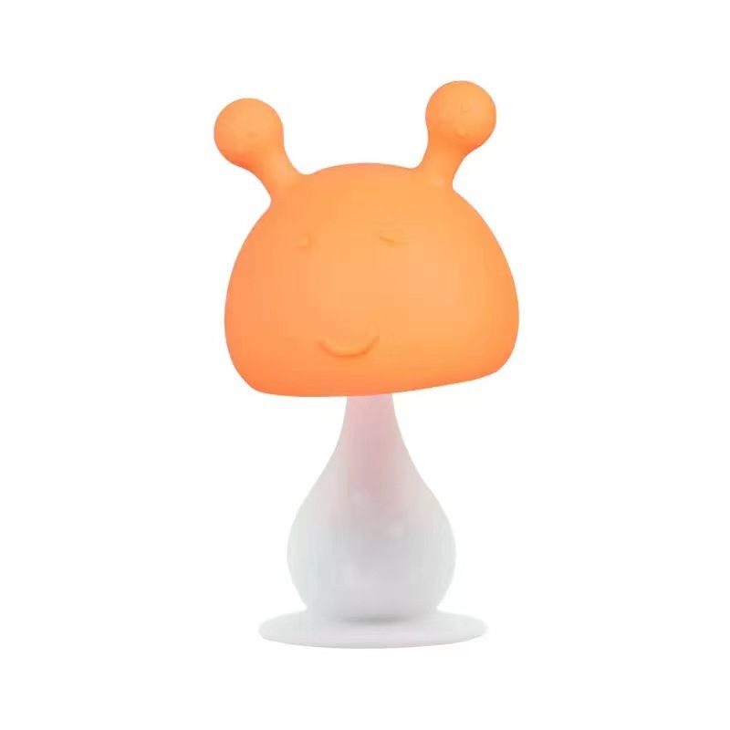 Grado alimenticio, campana, campana, goma de diente para bebés, palillo de dientes para bebés, moldeo integrado, juguete de mordida