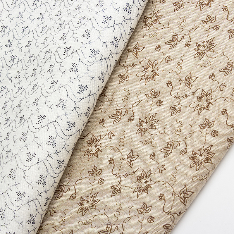 Fábrica de suministro directo de lino 235g tela teñida primavera y verano camisa vestido tela Jacquard