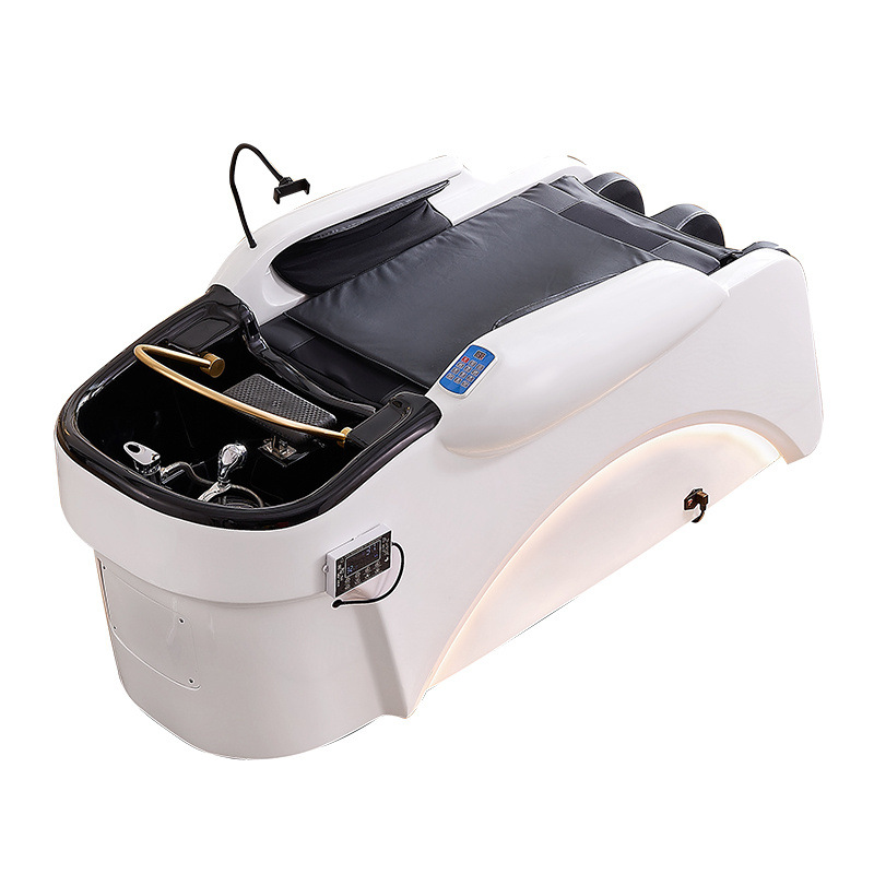Cama eléctrica de salud de la cabeza masaje lavado de cabello champú de temperatura constante agua de circulación de cuidado del cabello belleza fumigación cama multifuncional