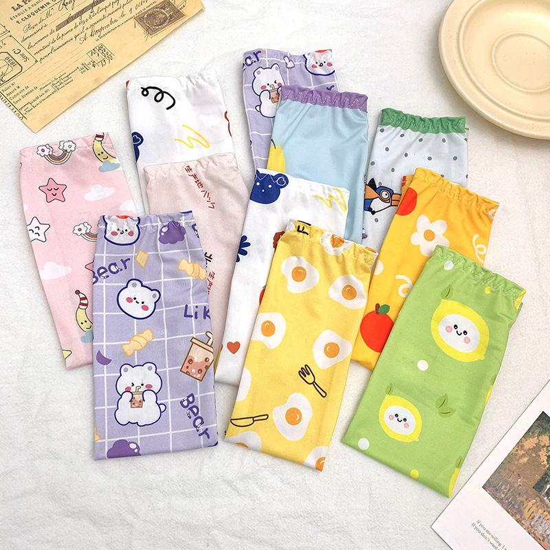 2022 New Summer Sunscreen UV Protection Children's Ice Sleeves Cartoon Cute Boys and Girls Baby Arm Ice Silk Sleeves