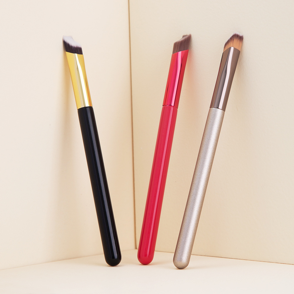 Salvaje cepillo de cejas transfronterizas herramientas de maquillaje de Venta caliente cepillo de cejas portátil de una pieza de moldeo cuadrado Bevel cepillo de maquillaje al por mayor