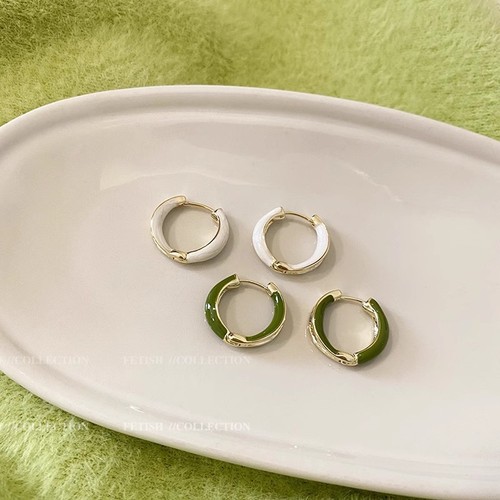 Cool dripping glaze simple earrings new hot style earrings high-end earrings for women