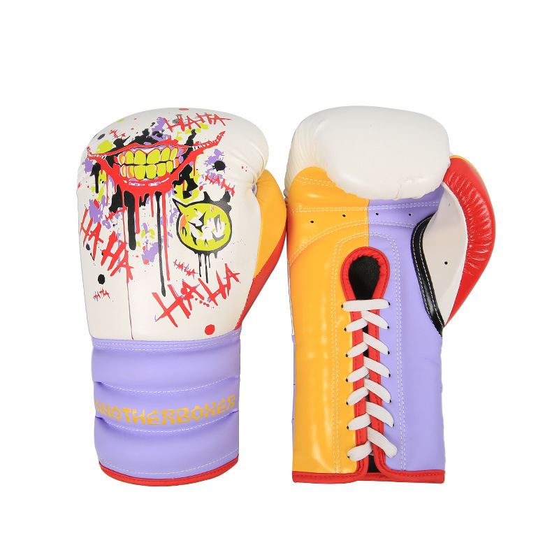 Nuevos guantes de boxeo Guantes de boxeo Sanda para adultos en casa Guantes de boxeo de boxeo de lucha de Muay Thai Entrenamiento de sacos de arena Guantes de boxeo para hombres y mujeres transfronterizos