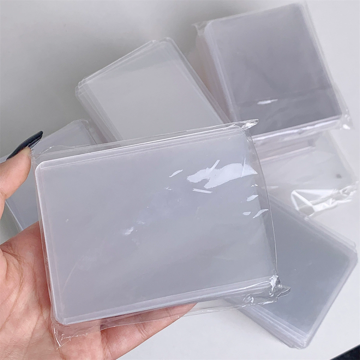 Card Holder B8, 3-inch Protective Card Case — HD Transparent or Laminated, Horizontal/Vertical