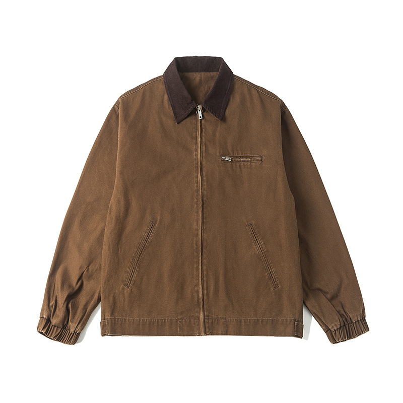 Men's Clothing jacket retro denim style men's and women's same style casual versatile jacket _voghion.com