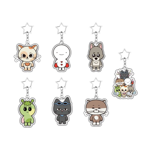Spot new BOYNEXTDOOR cute cartoon same style transparent acrylic