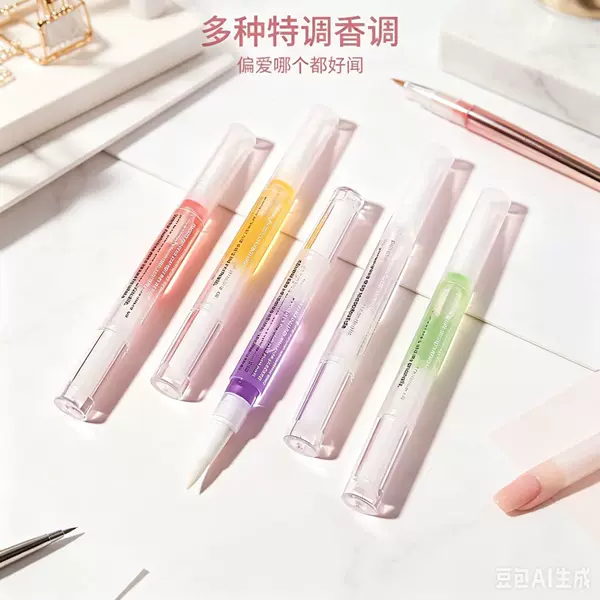 Transparent Nail Edge Oil Pen, Nail Nutrition Oil Pen, Rotating Nutrition Pen, Anti-Hangnail and Dead Skin Remover, Nail Nourishment