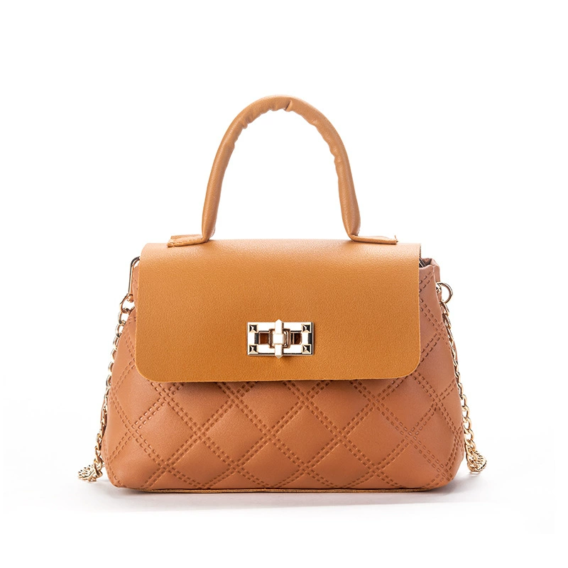 Small bag with diamond pattern, one-shoulder bag, shoulder bag, 2023 collection, chain bag