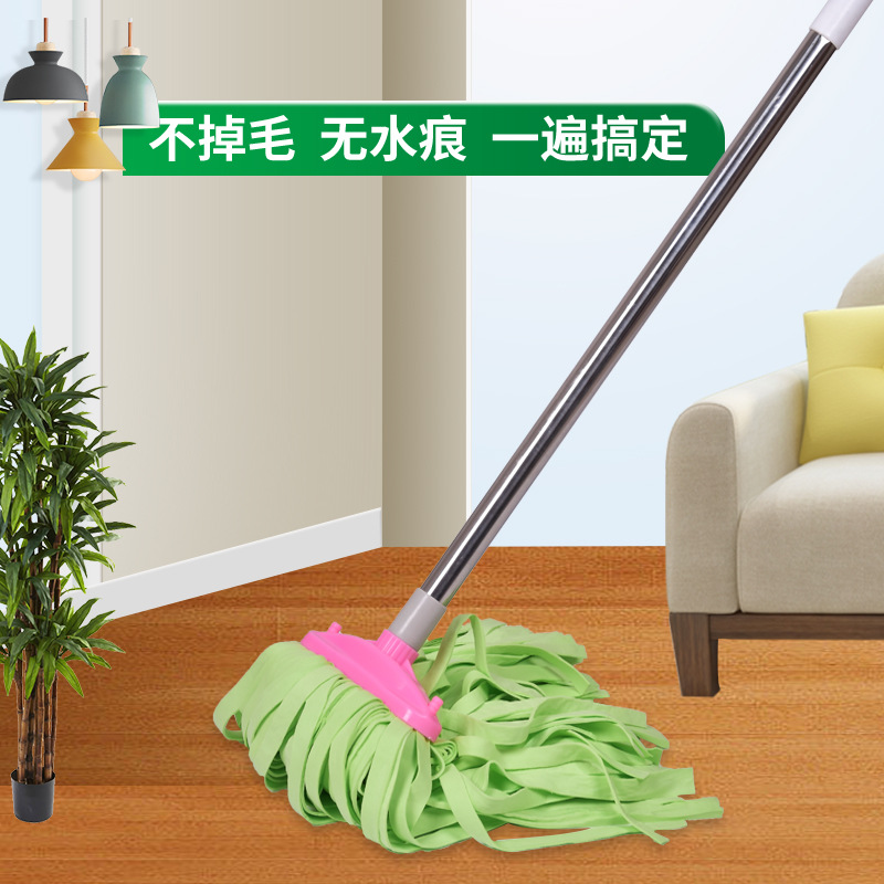 Stainless steel handle round head wide head mop PVA mop Cloth Mop property household absorbent mop wet and dry dual-use