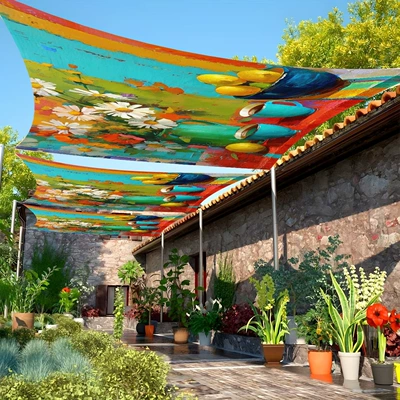 decorative fabric for ambiance decoration, Avtomobil yan çətirləri - sunshade-sail-5-185-240cm