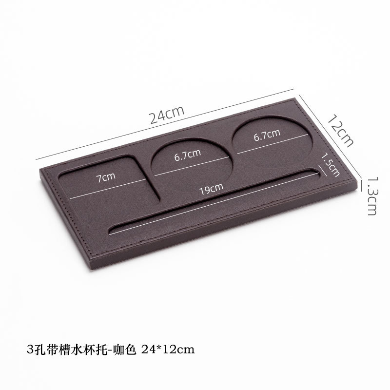 펜 다크 브라운 3 홀 컵 홀더
