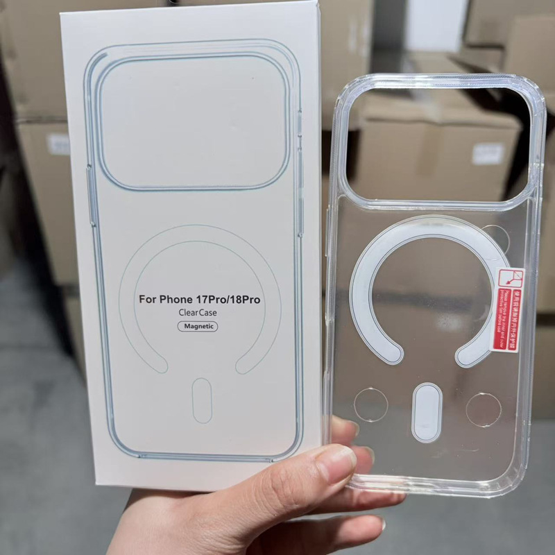 Compatible with iPhone 18 Pro, acrylic two-in-one magnetic Magsafe wireless charging shockproof phone case Compatible with iPhone 18 Pro, acrylic two-in-one magnetic Magsafe wireless charging shockproof phone case